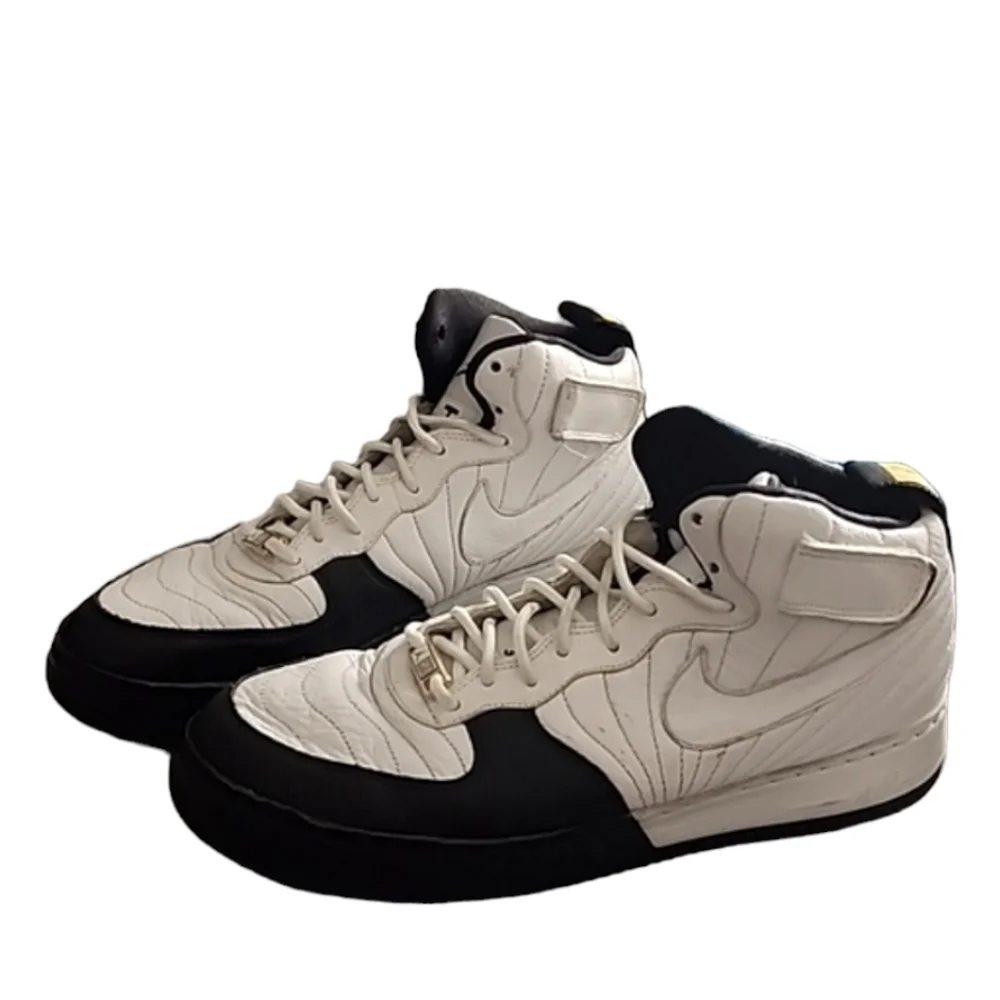 NIKE Jordan Fusion 12 AF1 Taxi Y2K VINTAGE Sneakers 10.5 White Black Hybrid